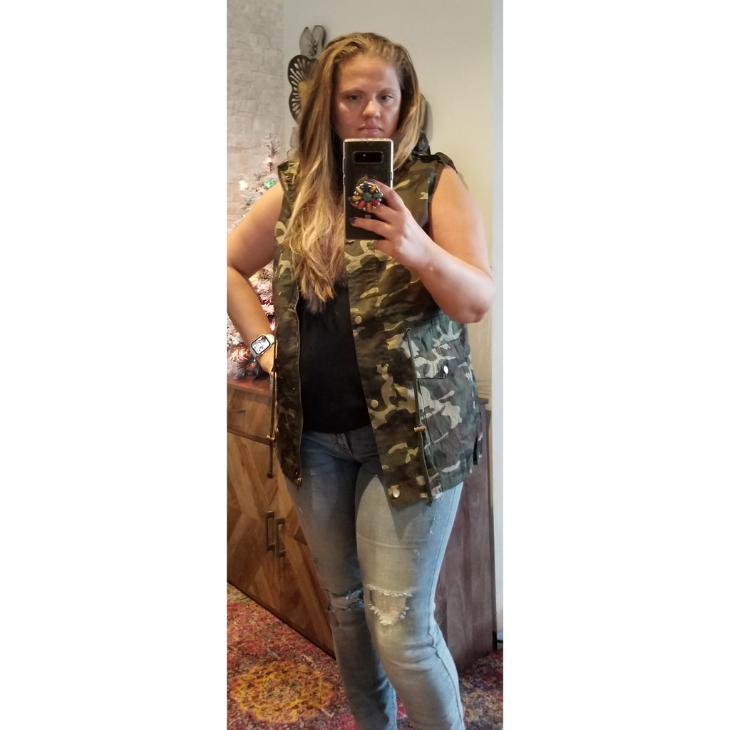Camouflage Vest -- Choice of Size - BFF Here
