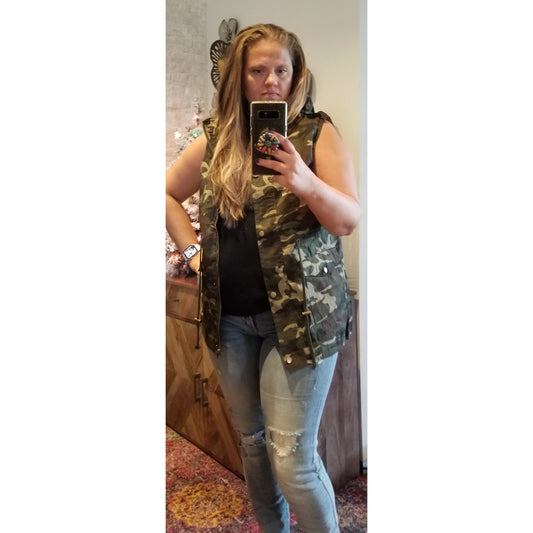 Camouflage Vest -- Choice of Size - BFF Here