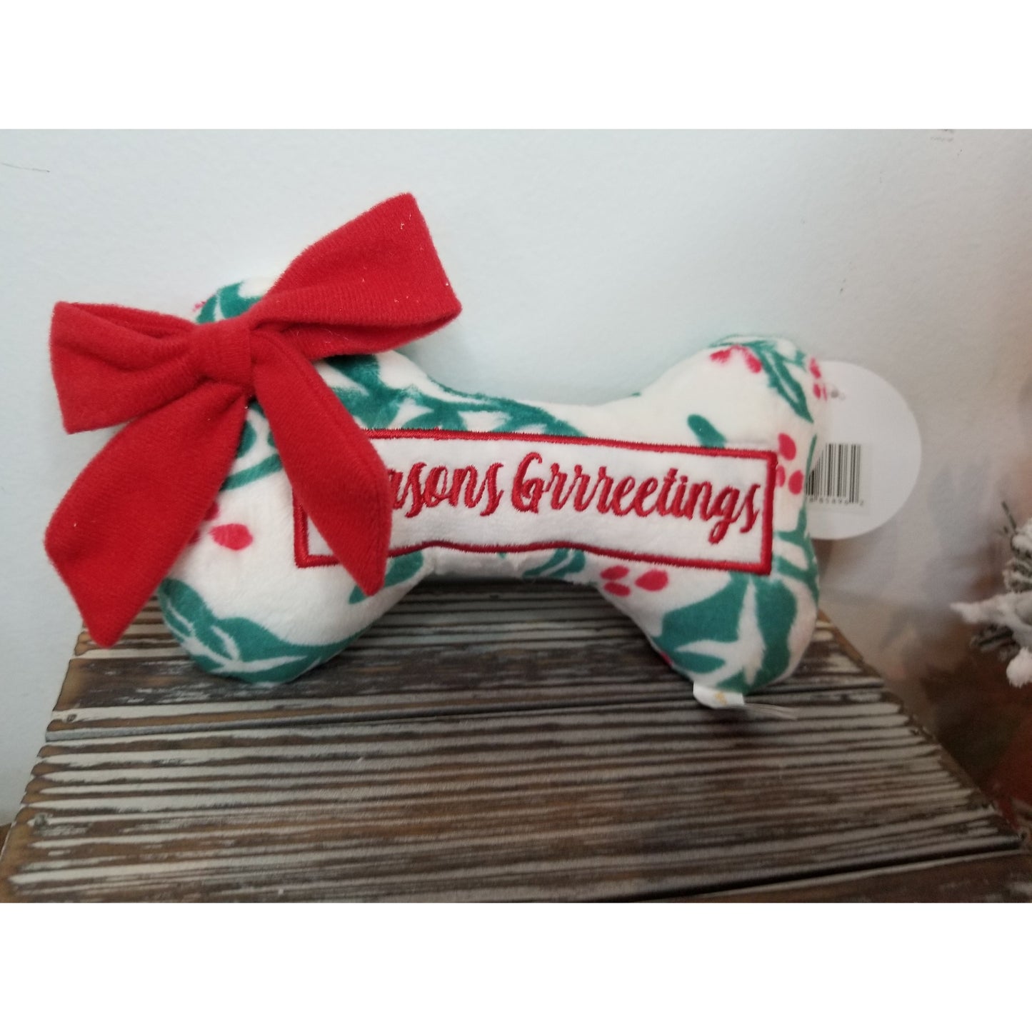 Seasons Grrreetings Puppermint Mocha Bone Toy - BFF Here