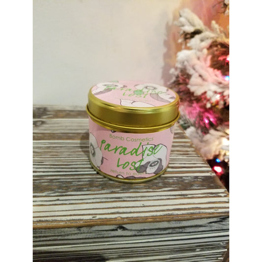 Paradise Lost Tin Candle by Bomb Cosmetics - BFF Here