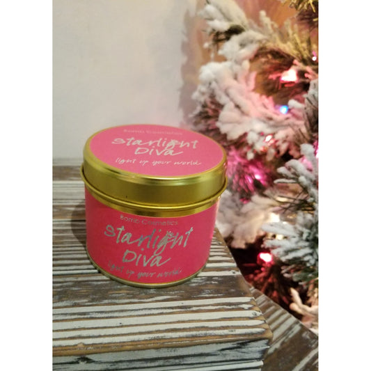 Starlight Diva Tin Candle by Bomb Cosmetics - BFF Here