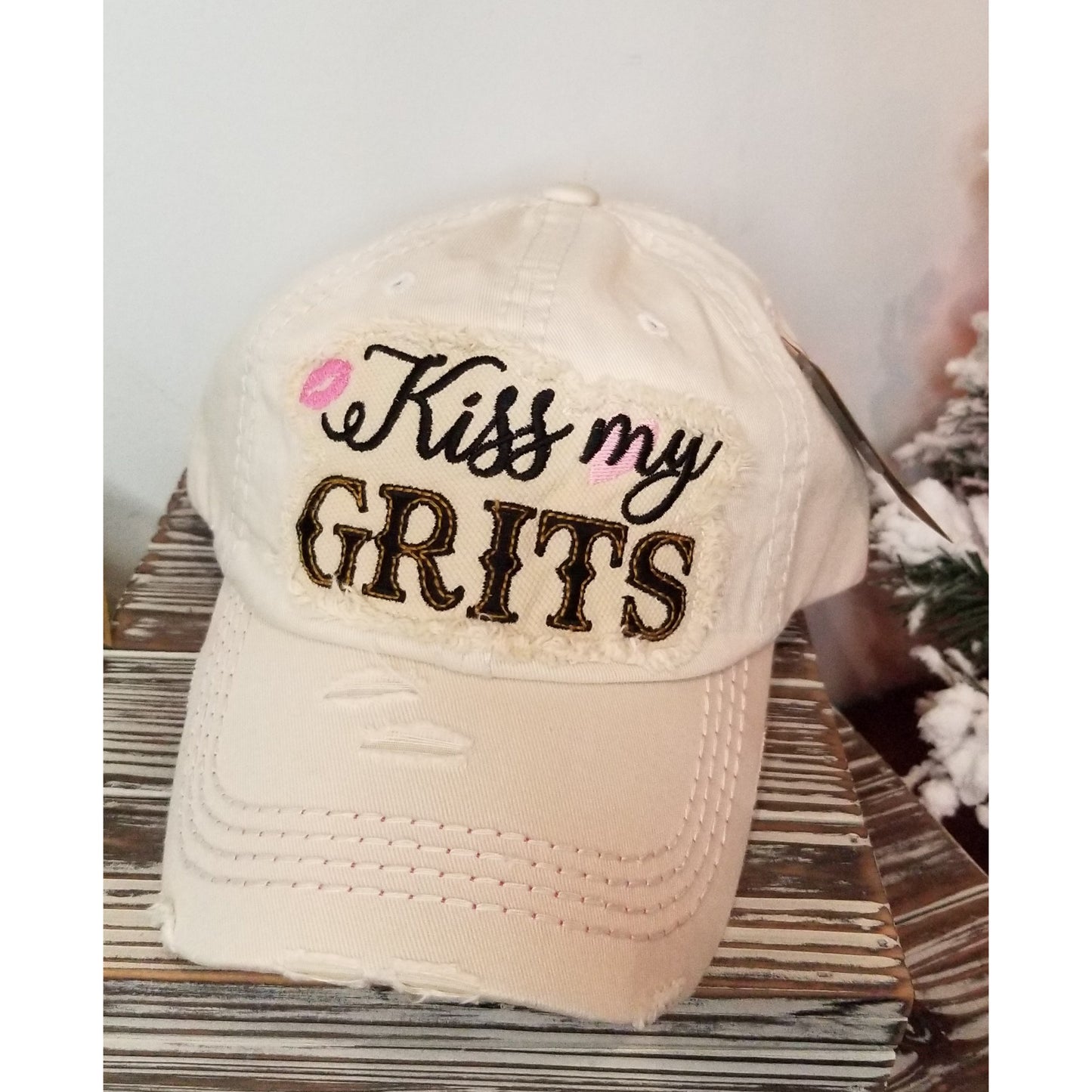 Kiss My Grits Hat -- Choice of Color - BFF Here