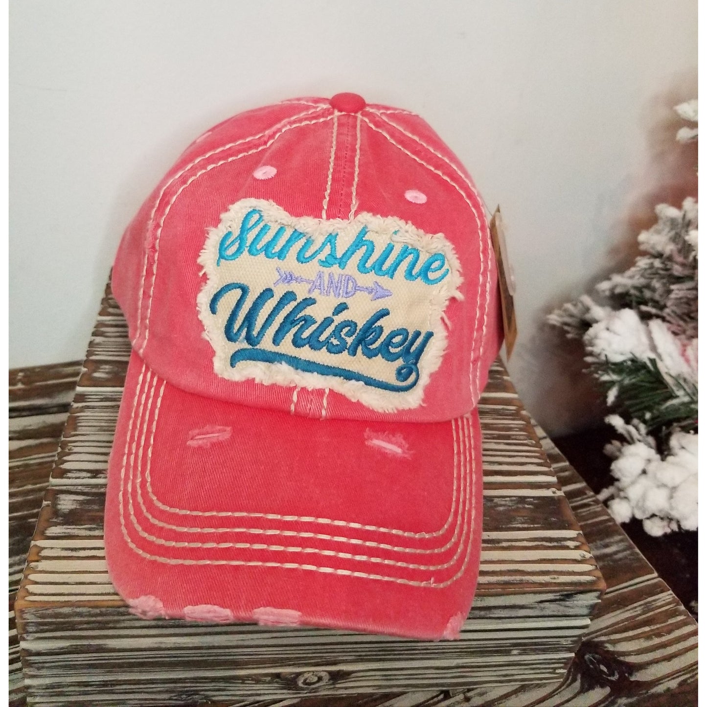 Sunshine & Whiskey Hat -- Choice of Color - BFF Here