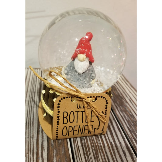 Gnome Snowglobe Bottle Opener - BFF Here