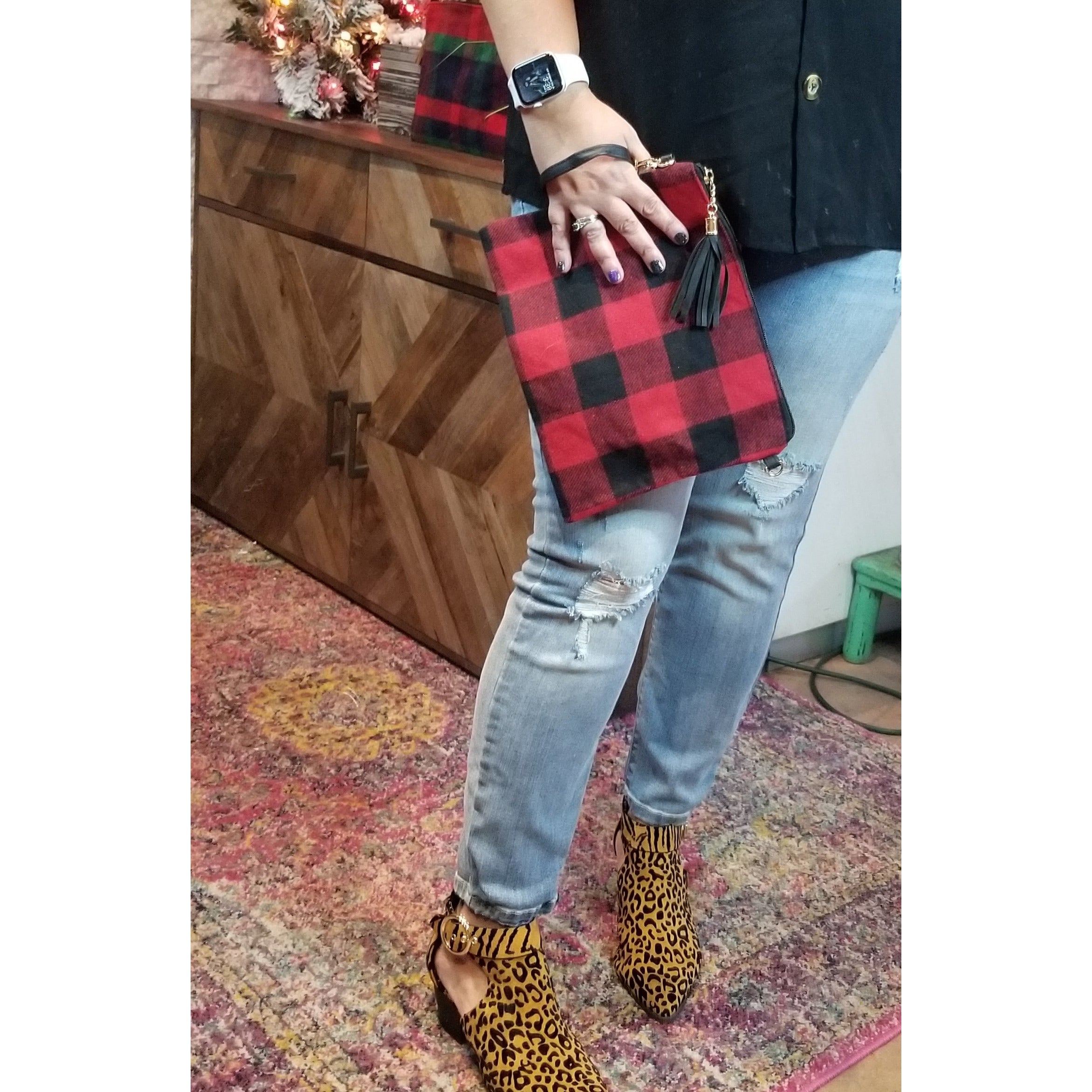 Plaid Convertible Handbag - Choice of Color - BFF Here