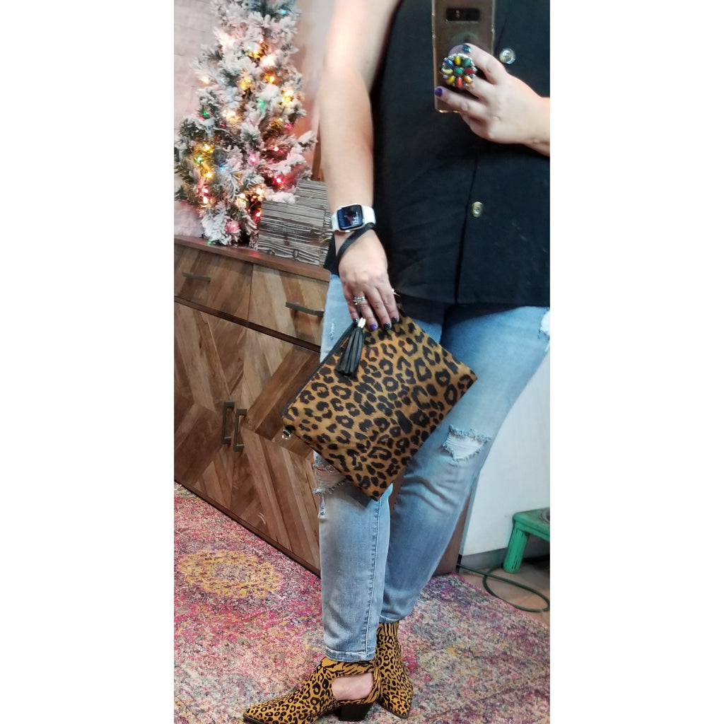 Leopard Convertible Handbag - BFF Here