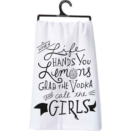 Grab The Vodka And Call The Girls - Kitchen Towel - BFF Here