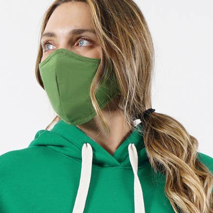 Green Face Mask - Adult - BFF Here