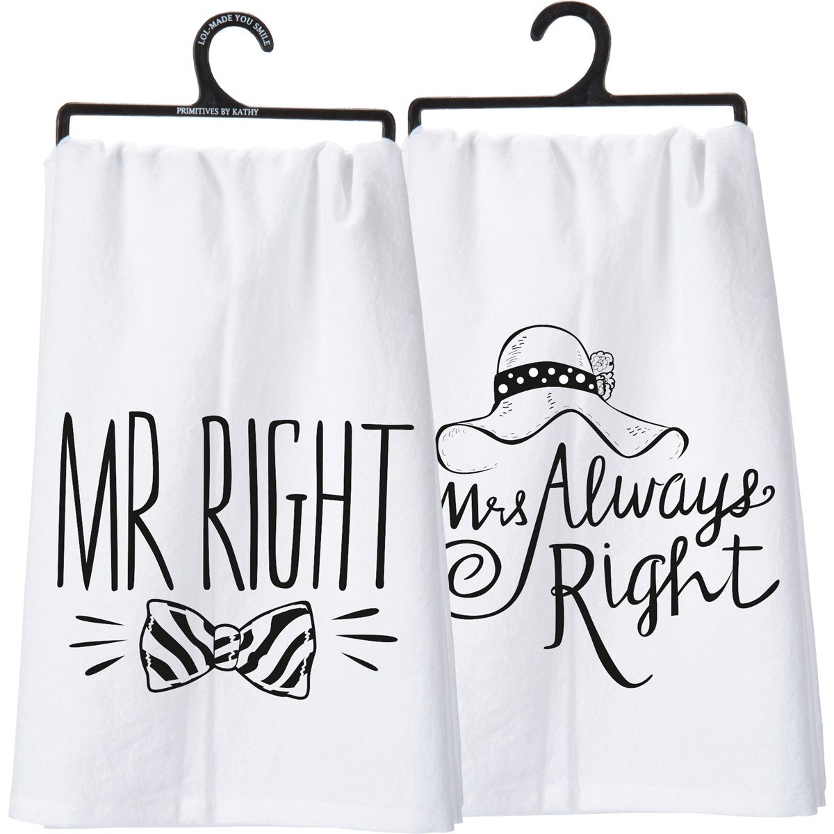 Mr. Mrs. - Kitchen Towel - BFF Here