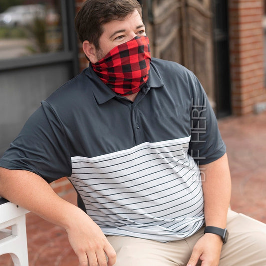 Red Buffalo Check Neck Gaiter - BFF Here