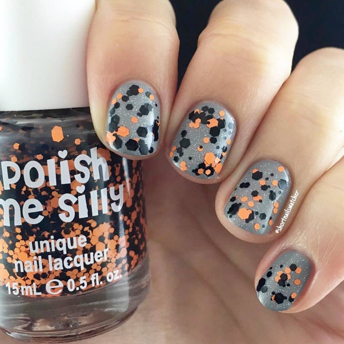 Halloweenie-- Halloween Holiday Glitter Nail Polish - BFF Here