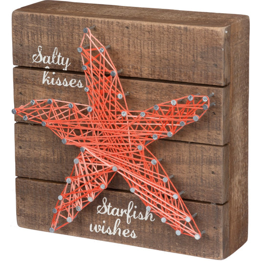 "Salty Kisses - Starfish Wishes" -- String Art by PBK - BFF Here