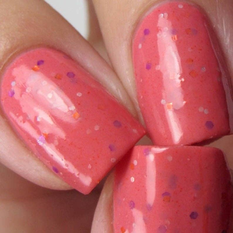 Orange Crush -- Thermal Color Nail Polish - BFF Here