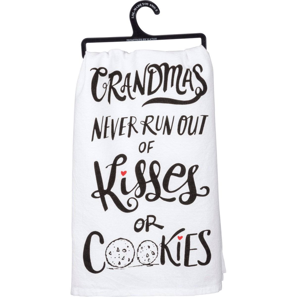 "Never Run Out Of Kisses Or Cookies" Kitchen Towel by PBK - BFF Here