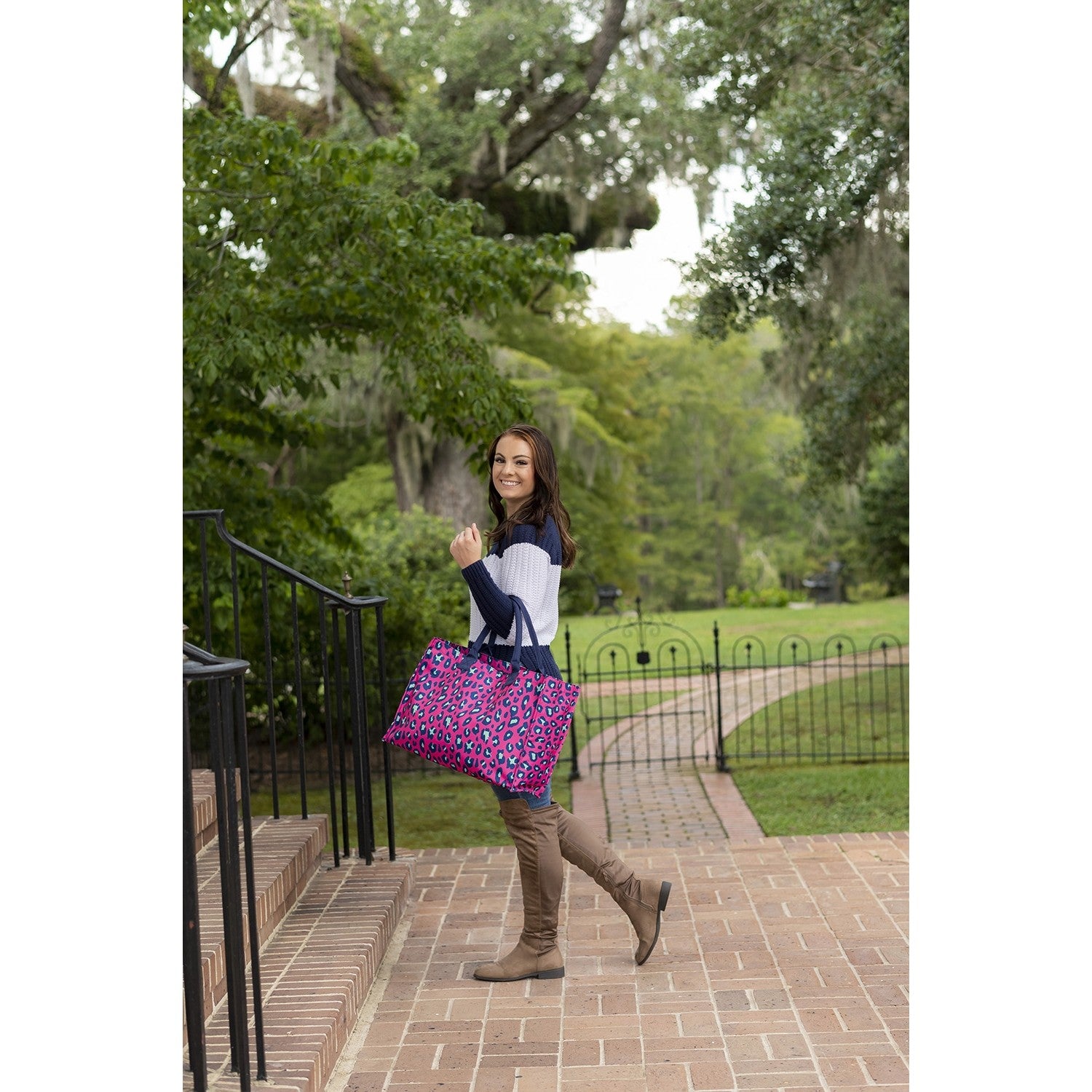 Hot Pink Leopard Tote - BFF Here