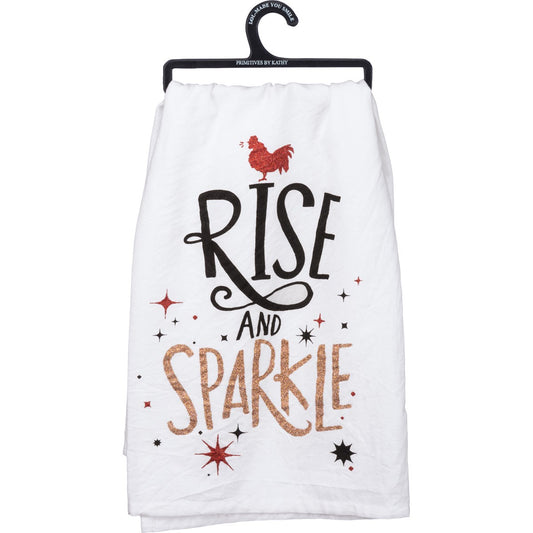 Rise And Sparkle - Kitchen Towel - BFF Here