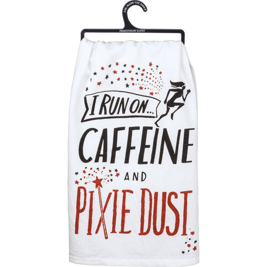 I Run On Caffeine and Pixie Dust - Kitchen Towel - BFF Here