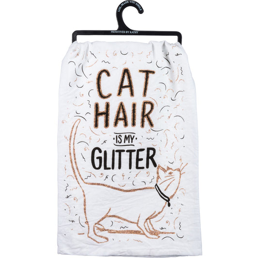 Cat Hair Is My Glitter - Kitchen Towel - BFF Here