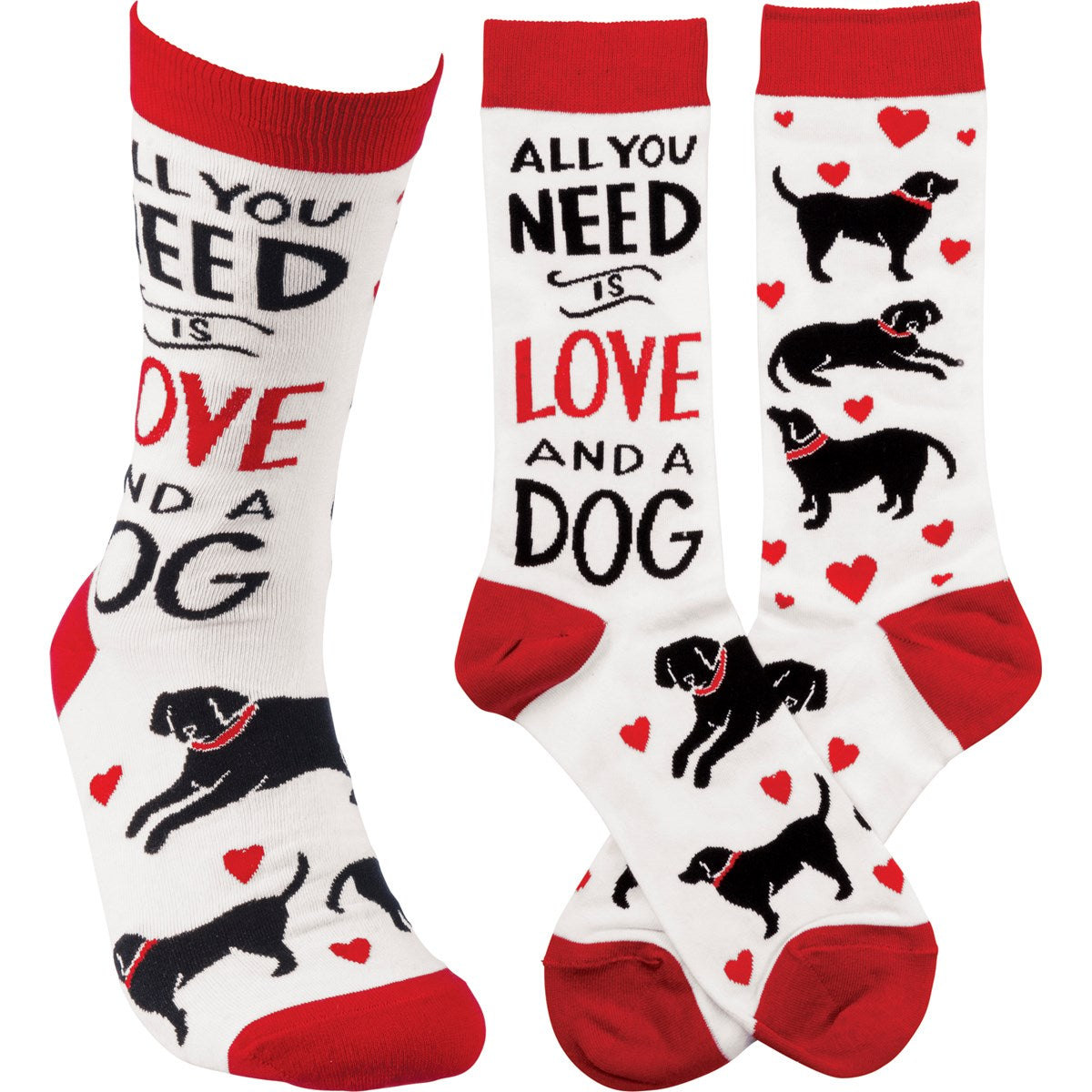 All You Need Is Love And A Dog - Socks - BFF Here