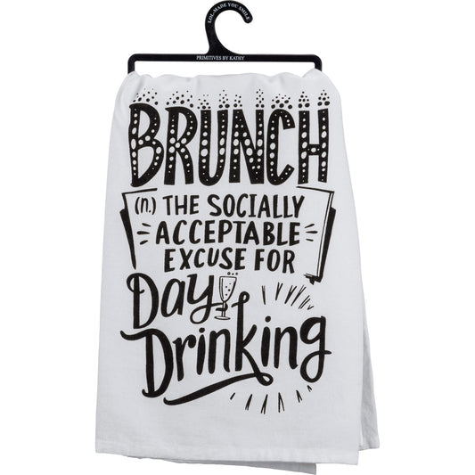 Acceptable Excuse For Day Drinking - Kitchen Towel - BFF Here