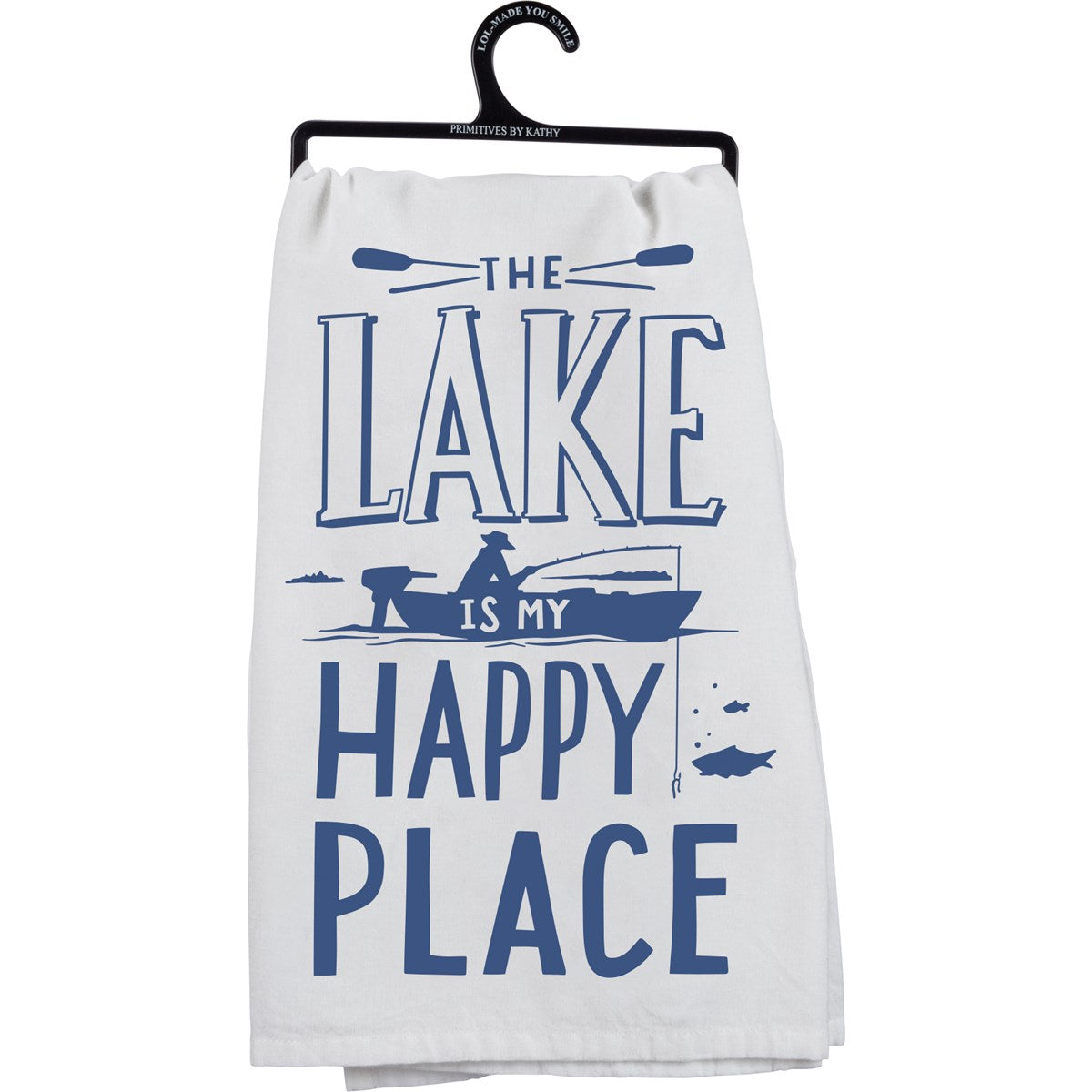 "The Lake Is My Happy Place"  Kitchen Towel by PBK - BFF Here