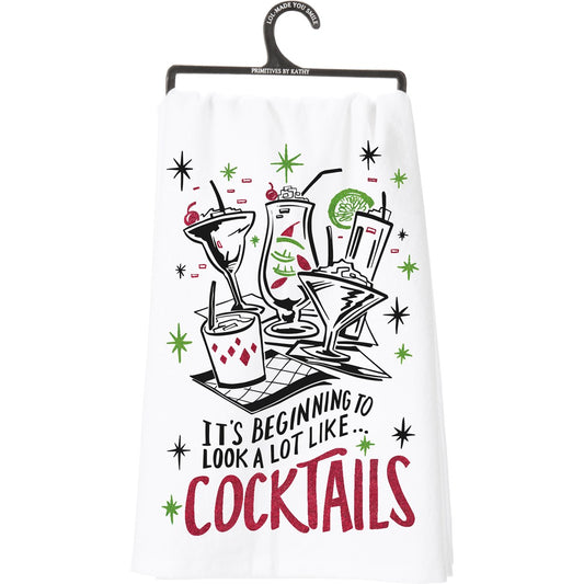 Cocktails - Kitchen Towel - BFF Here