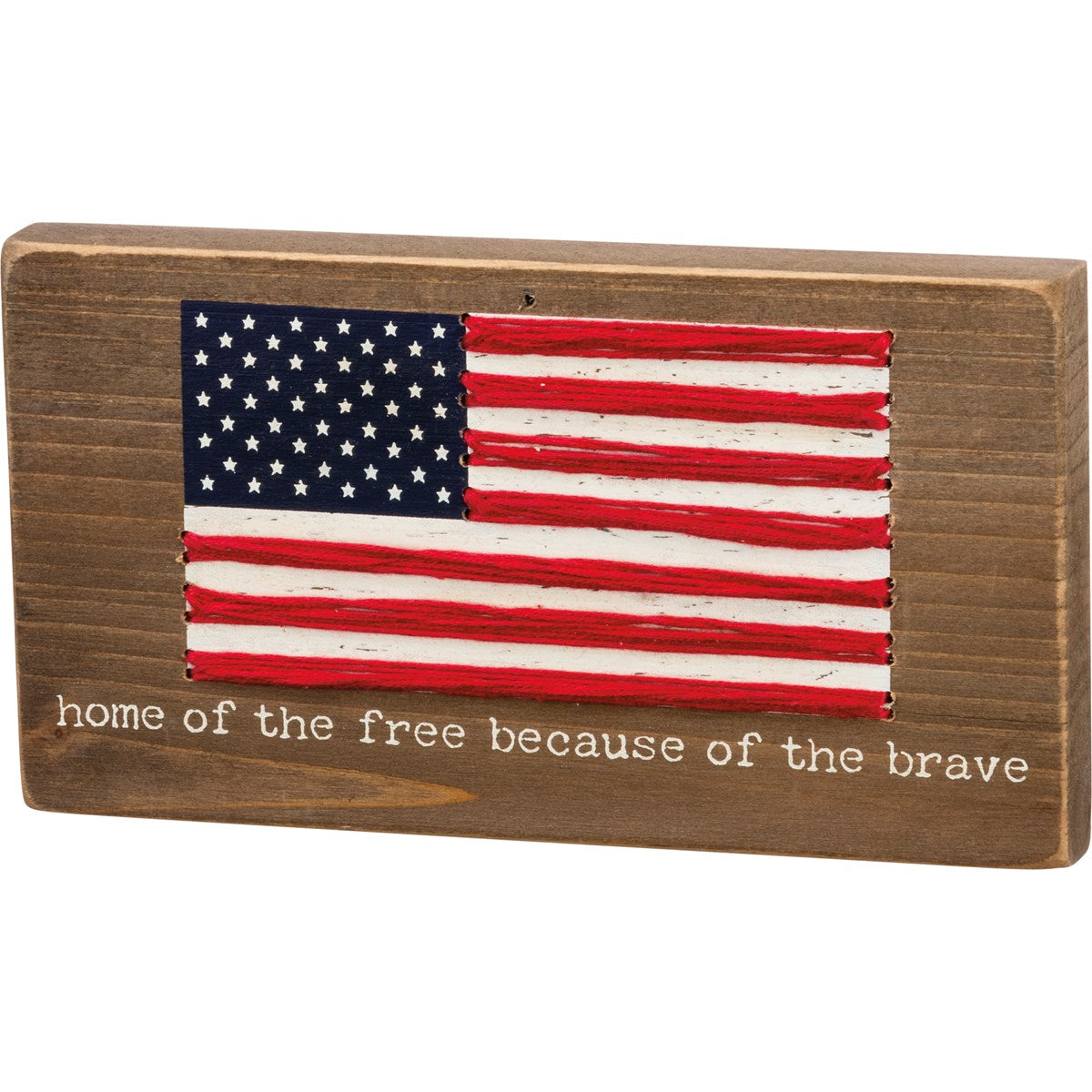 "Home Of The Free Because Of The Brave" -- String Art by PBK - BFF Here