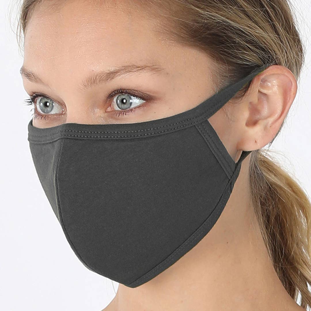 Ash Gray Face Mask - Adult - BFF Here