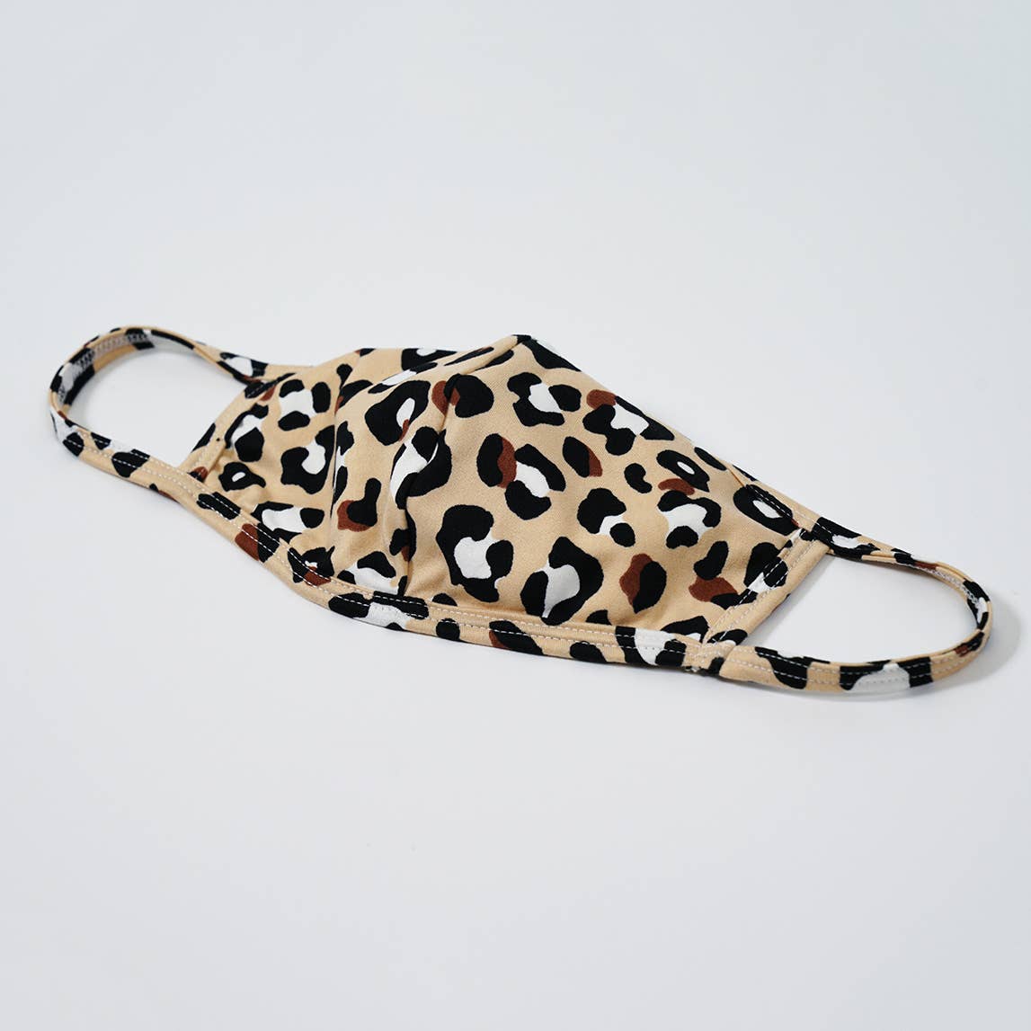 Khaki Leopard Face Mask - Adult - BFF Here