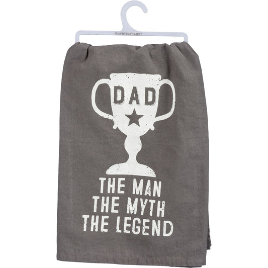 "Dad - The Man - The Myth - The Legend" Kitchen Towel by PBK - BFF Here