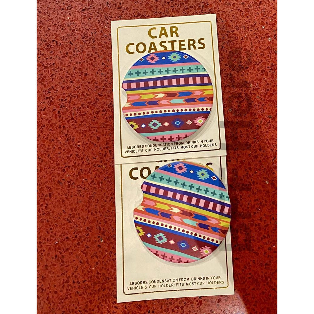 Car Coasters -- Aztec - BFF Here