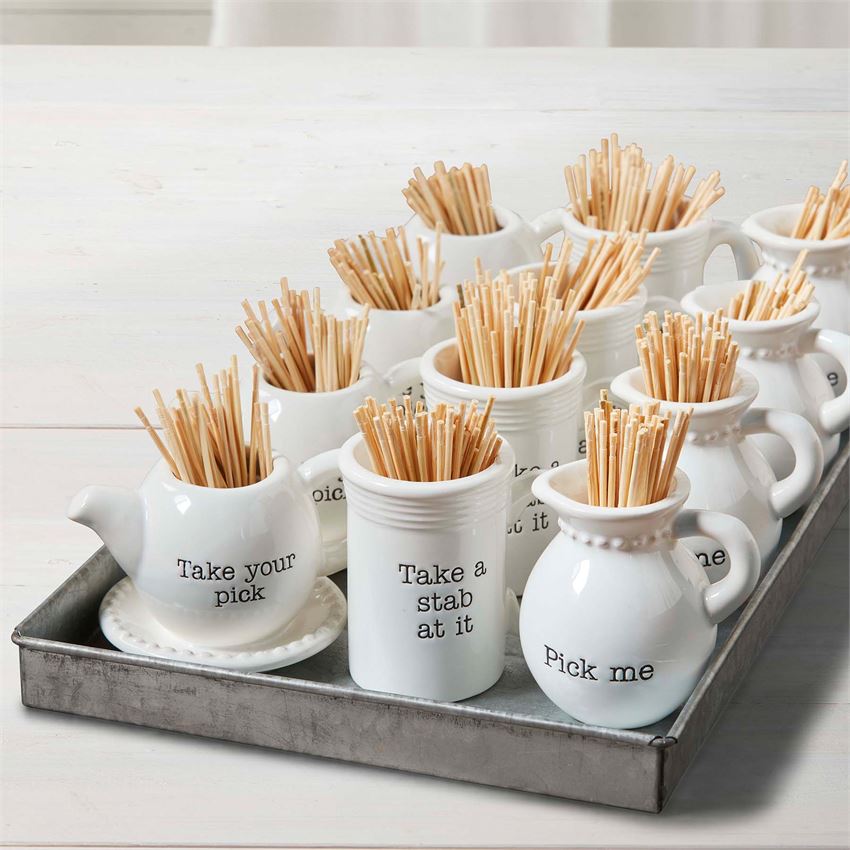 Toothpick Set by Mud Pie -- Choice of Style - BFF Here