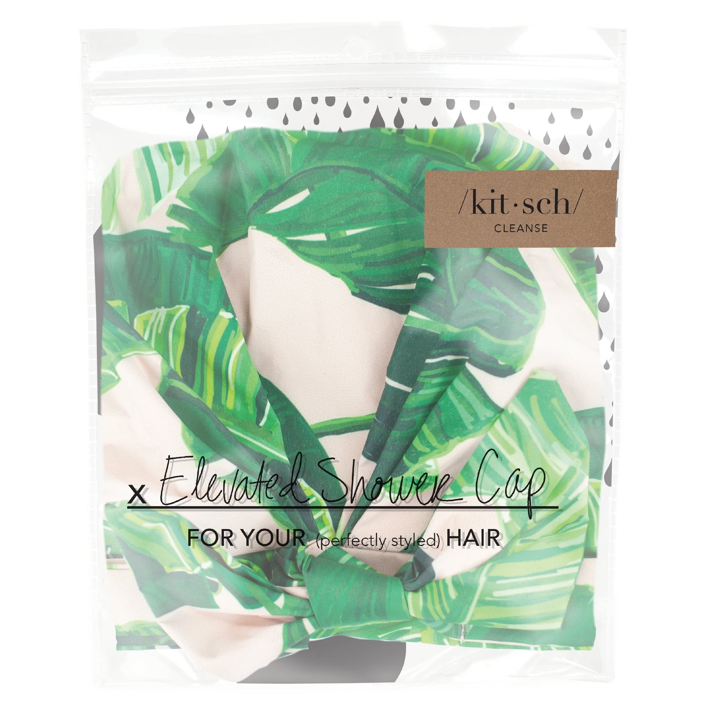 Luxe Shower Cap - Palm Print - BFF Here