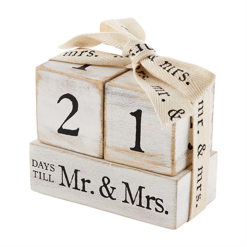 Countdown Mr & Mrs Block Set  by Mud Pie - BFF Here