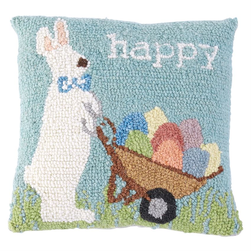 Bunny Hooked Pillows by Mud Pie -- Choice of Styles - BFF Here