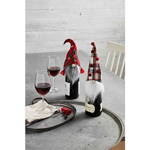 Gnome Wine Bottle Cover -- Choice of color - BFF Here