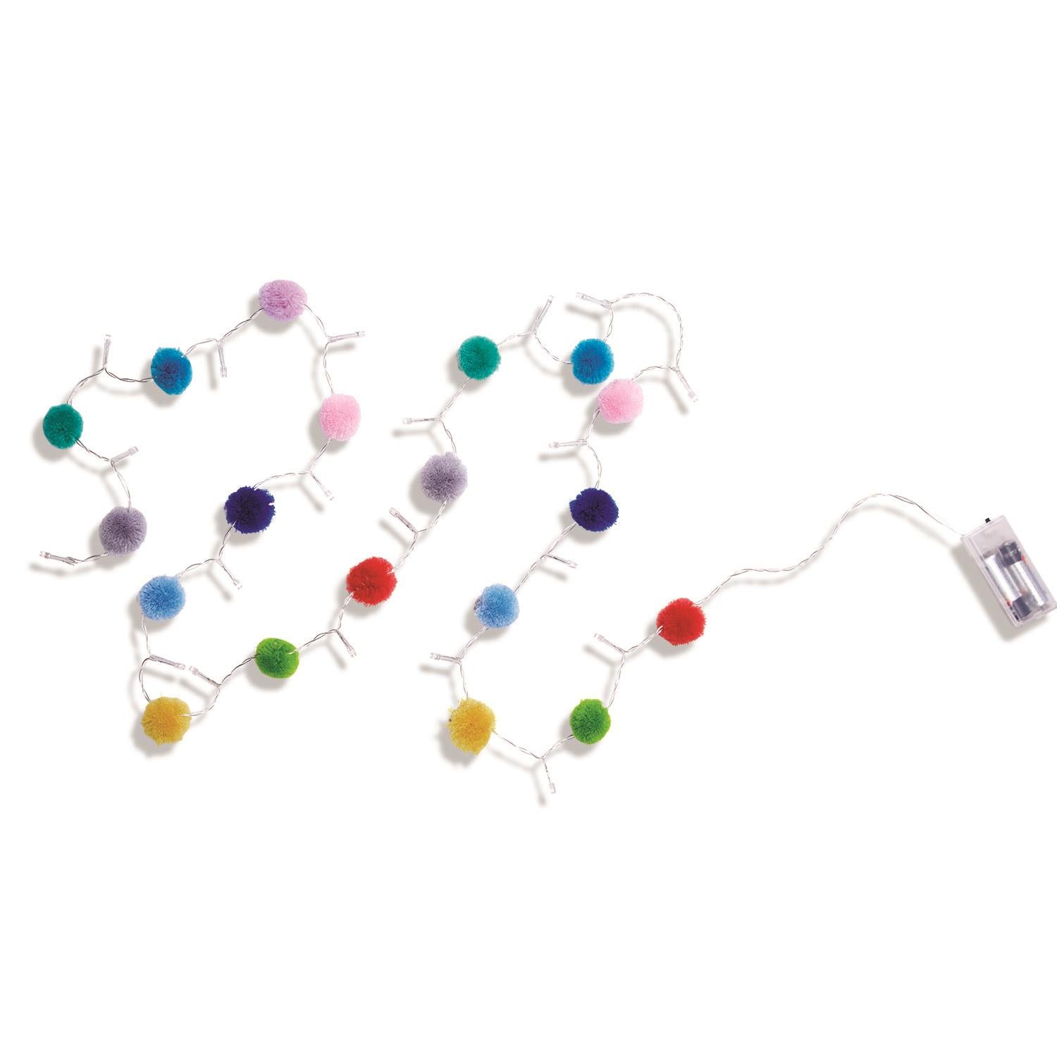 Colorful Pom Pom String Lights - BFF Here