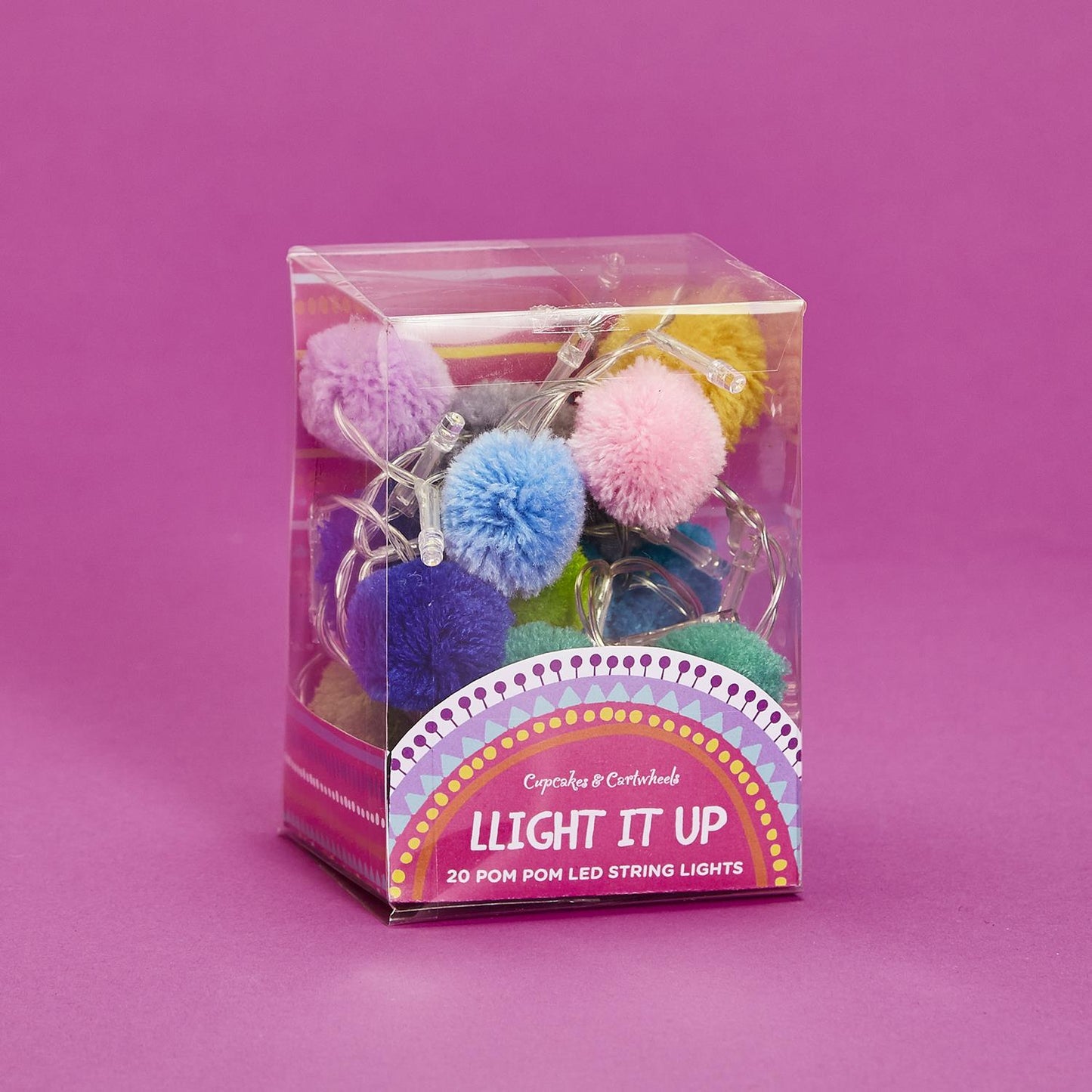 Colorful Pom Pom String Lights - BFF Here