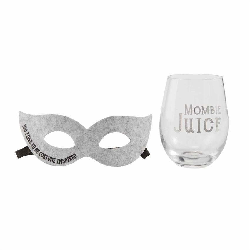 Parent Mask & Wine Set by Mud Pie -- Choice of Mom or Dad - BFF Here