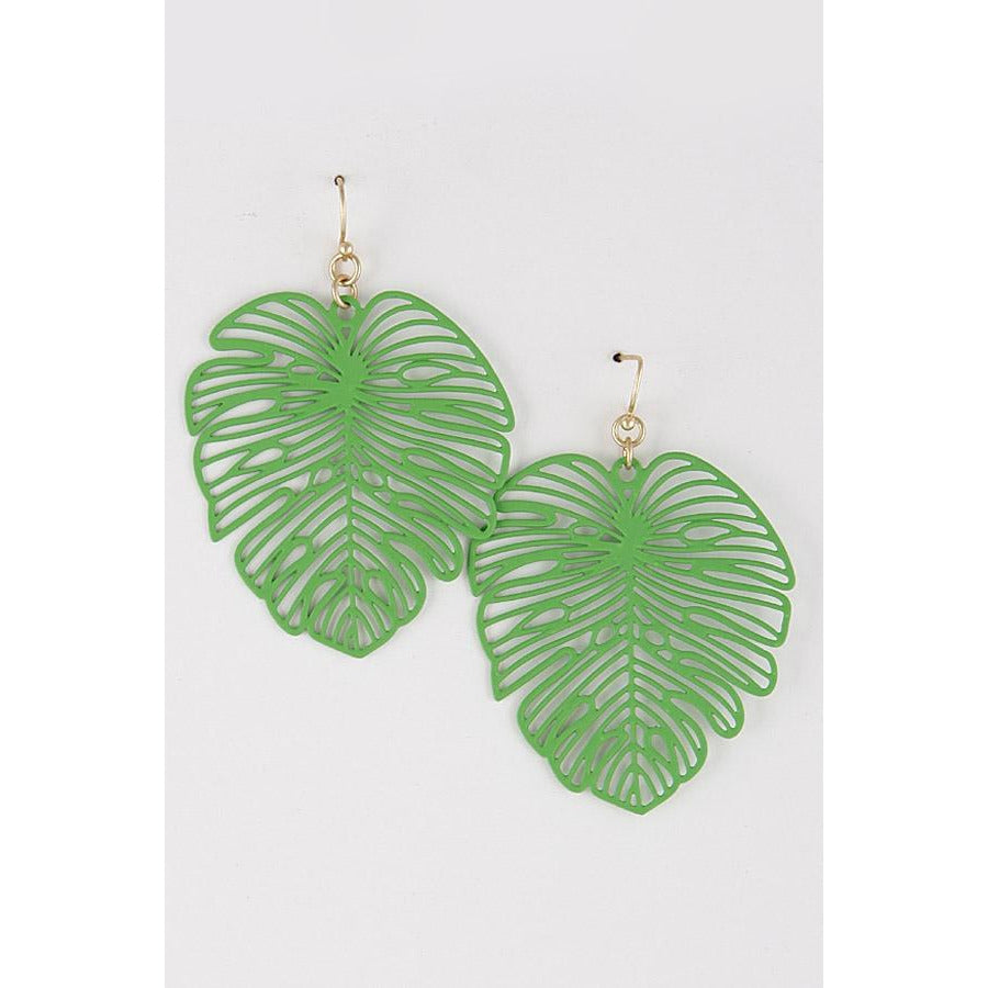 Palm Leaf Earrings - BFF Here