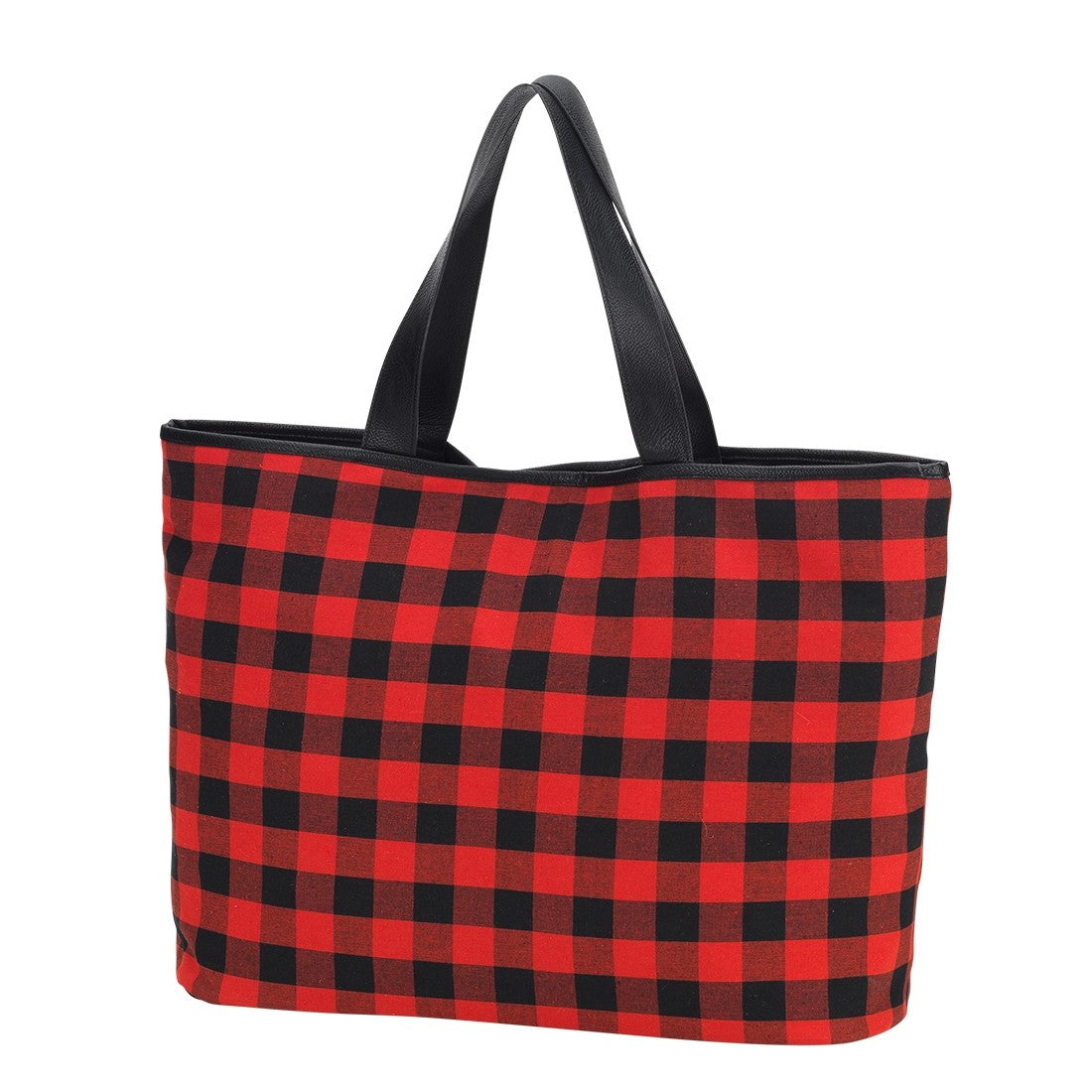 Red Buffalo Check Ally Tote - BFF Here