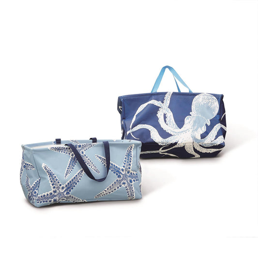 Sea Life Collapsible Market Tote -- Choice Of Design - BFF Here