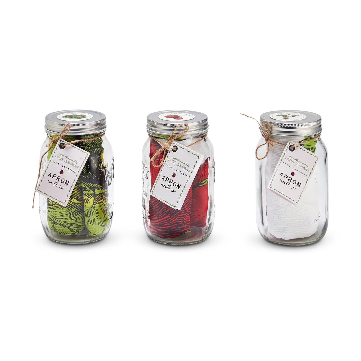 Farm To Table Apron in Mason Jar -- Choice of Design - BFF Here