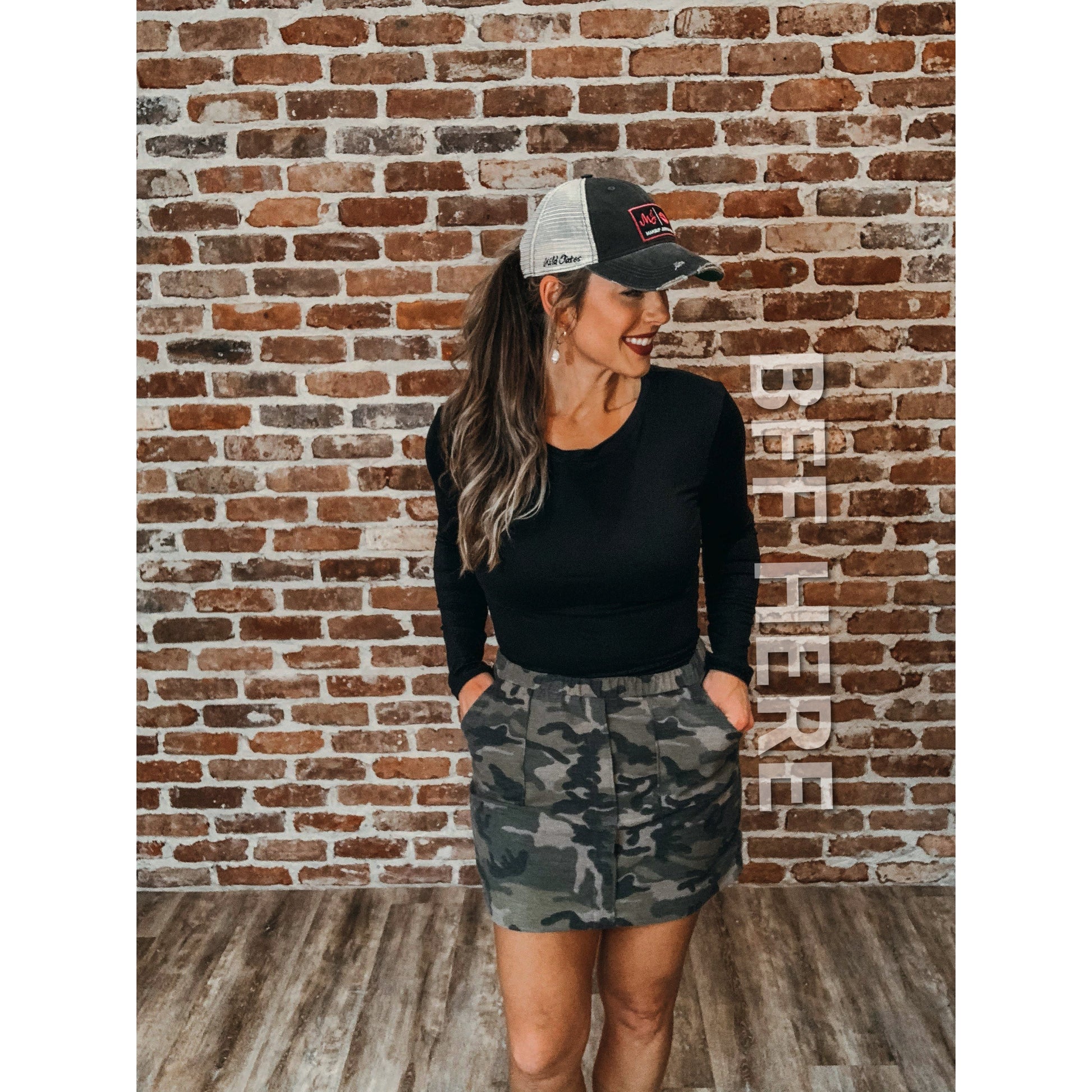 MJ Flirt Skirt -- Camo - BFF Here