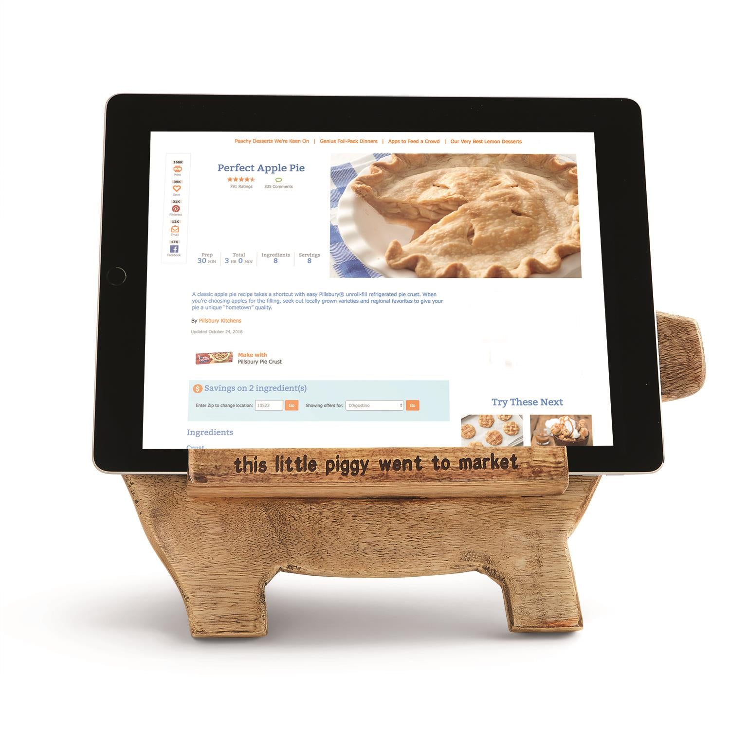 This Little Pig iPad/Tablet/Cookbook Stand - BFF Here