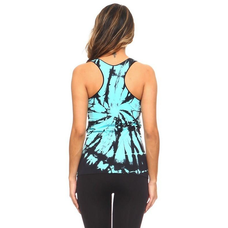 Tie Dye Activewear Racerback Tank - BFF Here