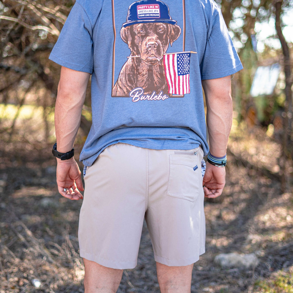 Men's Performance Shorts -- Cobblestone/Deer Pockets - BFF Here