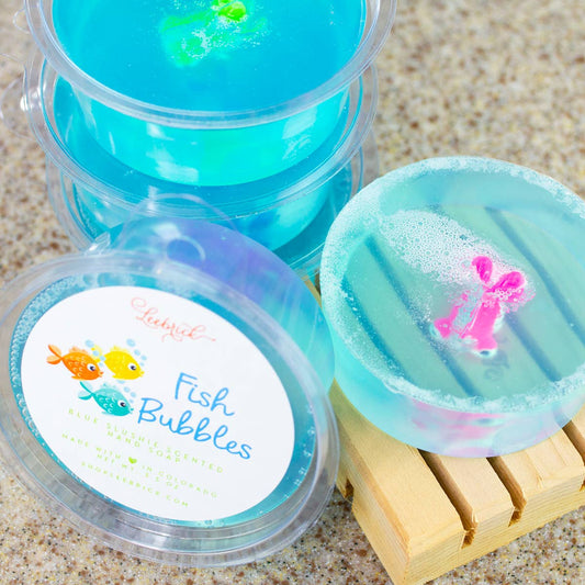 Fish Bubbles Kids Toy Bar Soap - BFF Here