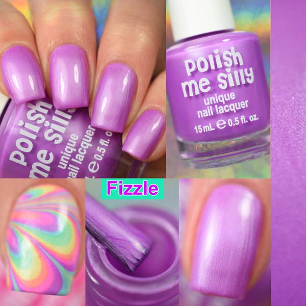 Fizzle -- Bright Lights Purple Polish - BFF Here