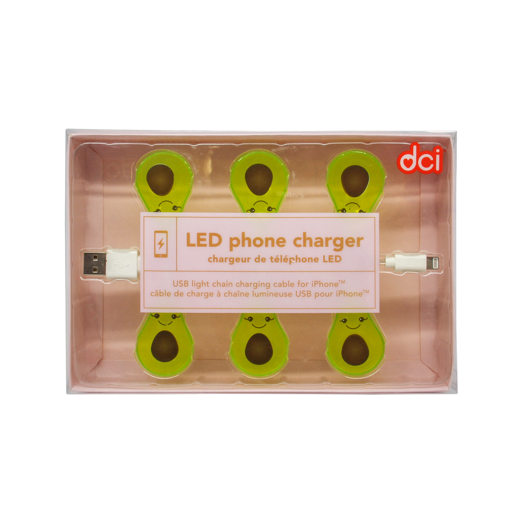 Avocado LED iPhone Charger - BFF Here